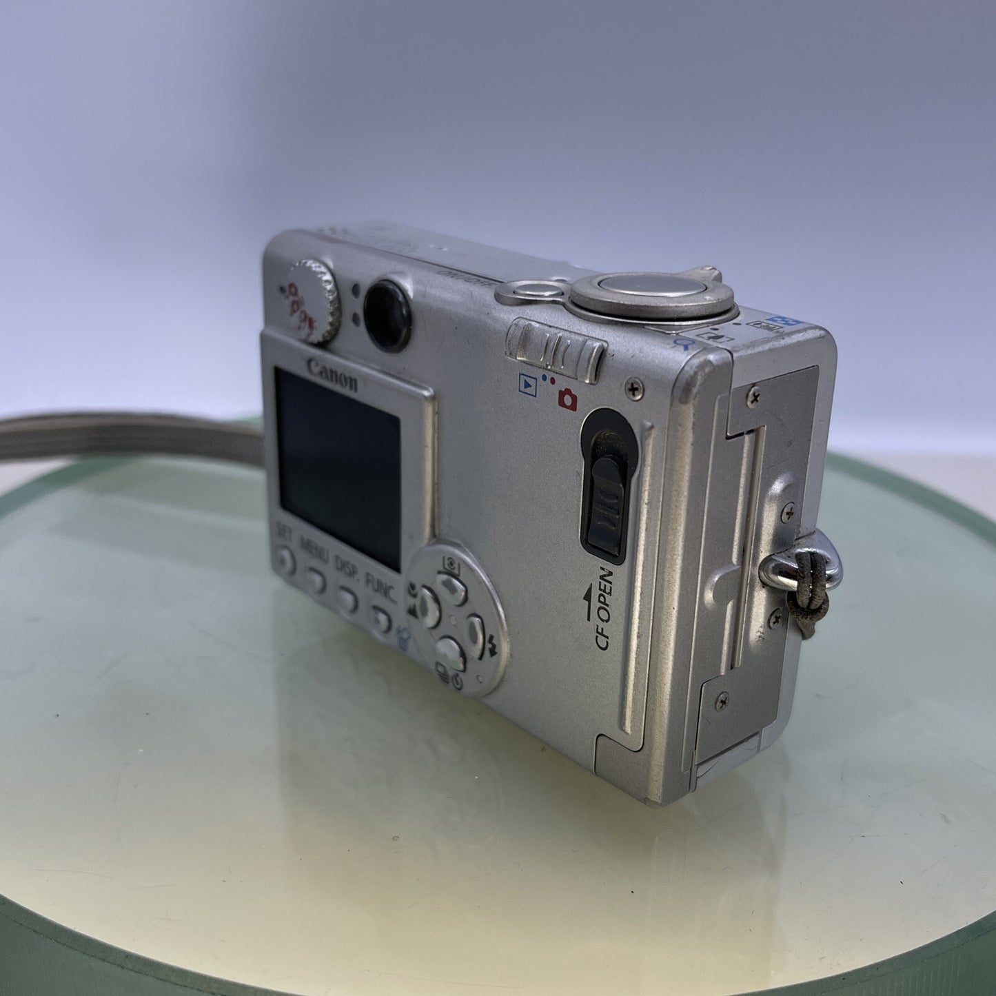 Canon IXUS 400 4.0 Mega Pixels PC1038 Silver Lens Error Nocharger Nobattery #5445