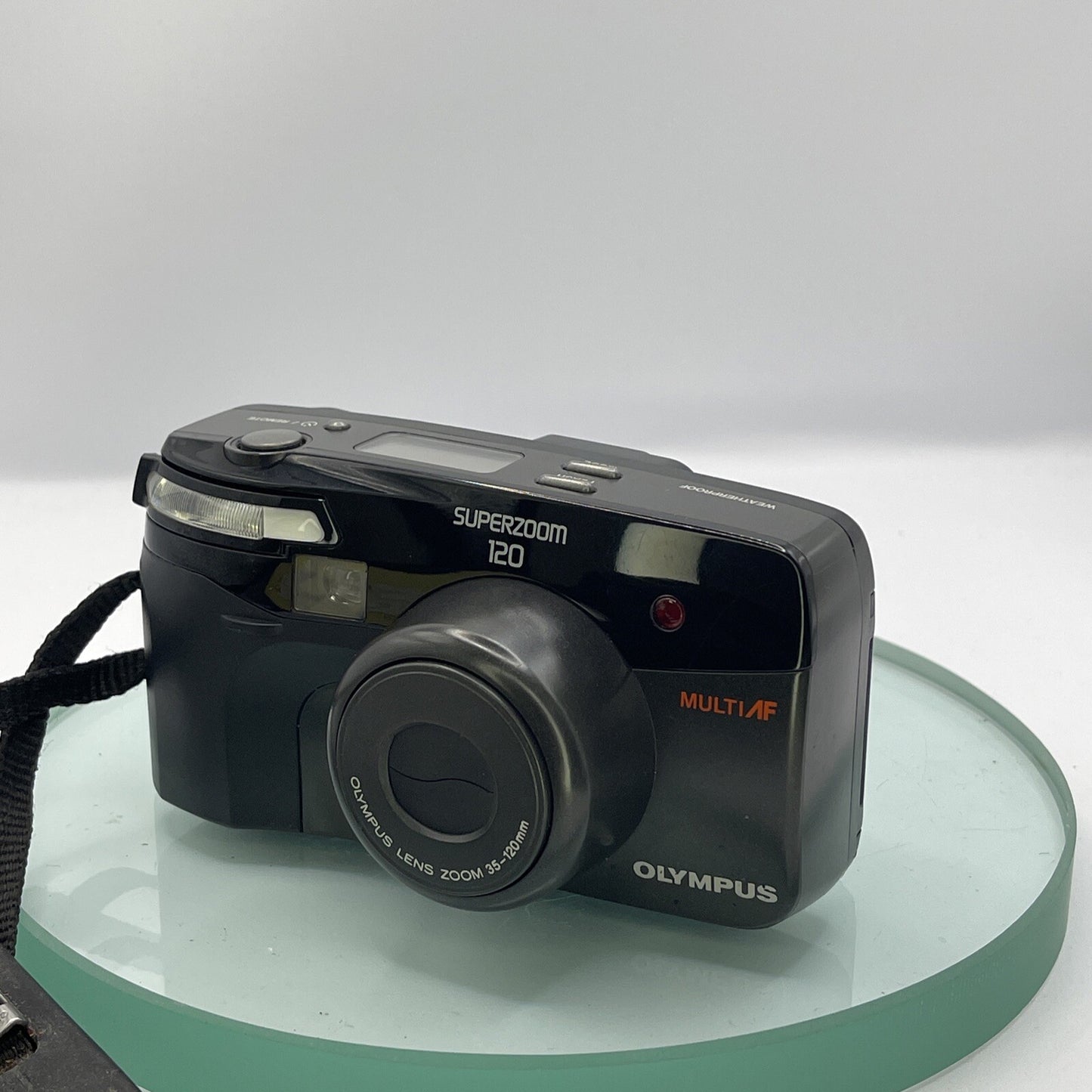 Olympus Superzoom 120 35mm Film Camera Quartz Date in excellent condition+case532