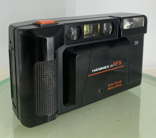 HANIMEX 35AFX BLACK POINT AND SHOOT FILM CAMERA GOOD CONDITION TESTED - 8340