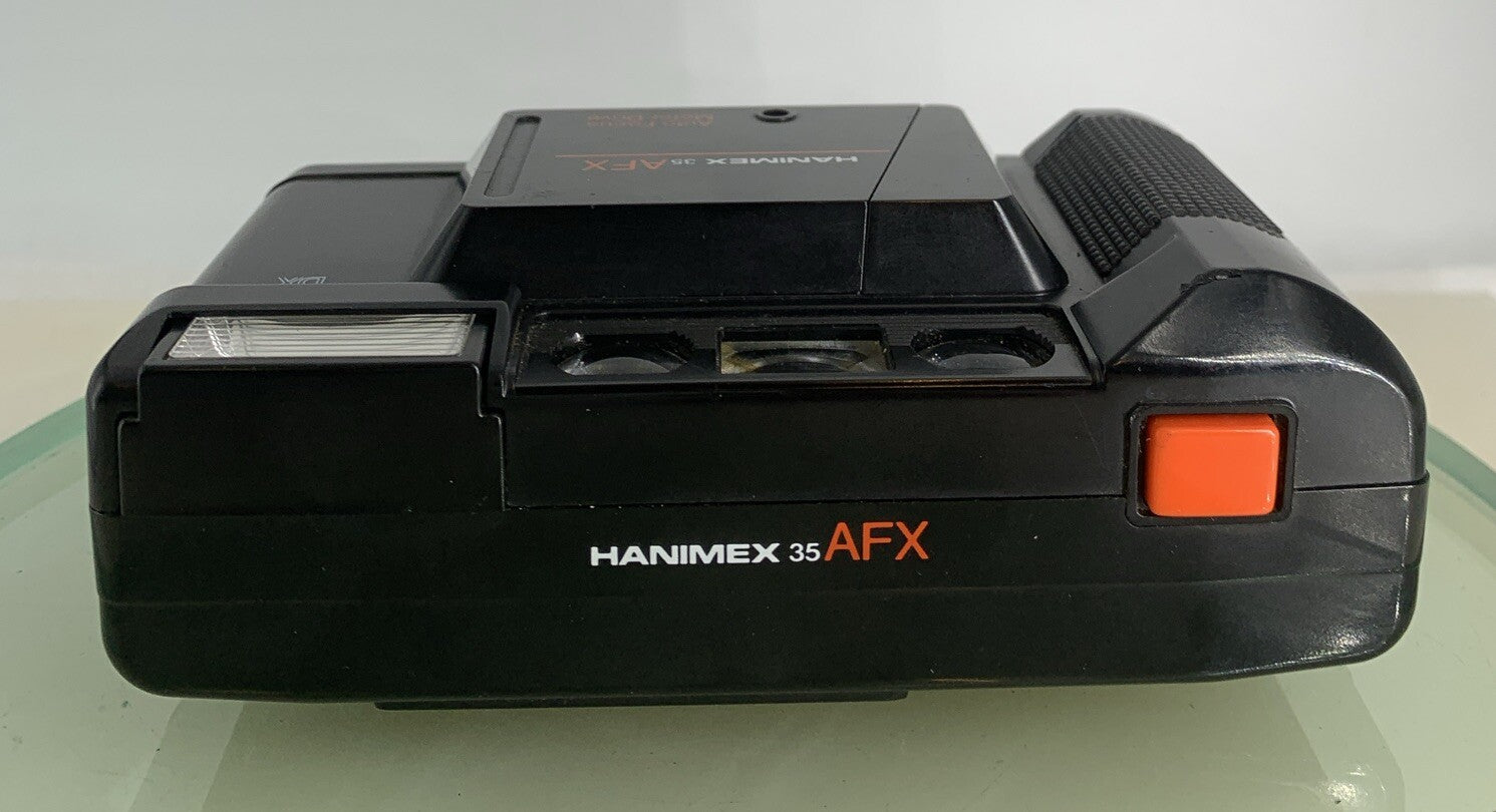HANIMEX 35AFX BLACK POINT AND SHOOT FILM CAMERA GOOD CONDITION TESTED - 8347