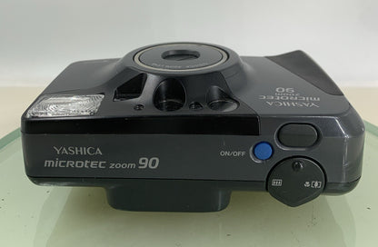 Yashica Microtec Zoom 90 35mm FILM POINT AND SHOOT CAMERA BLACK TESTED - 2457