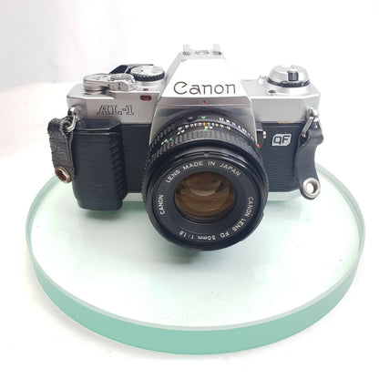 Vintage Canon AL-1 35mm Film SLR & 50mm f1.8 FD Lens New Light Seal - Working6921