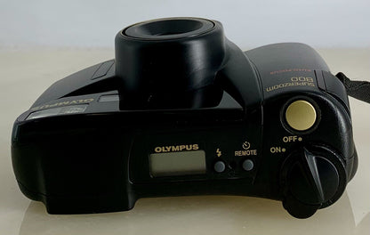 Vintage Black Olympus Superzoom 800 35mm Film Point & Shoot Film Camera #3546