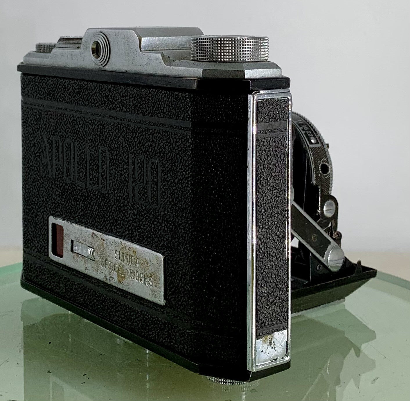 Vintage Apollo 120 WESTER Anastigmat 1:3.5 F=7.5cm Folding Camera + Case - 3173