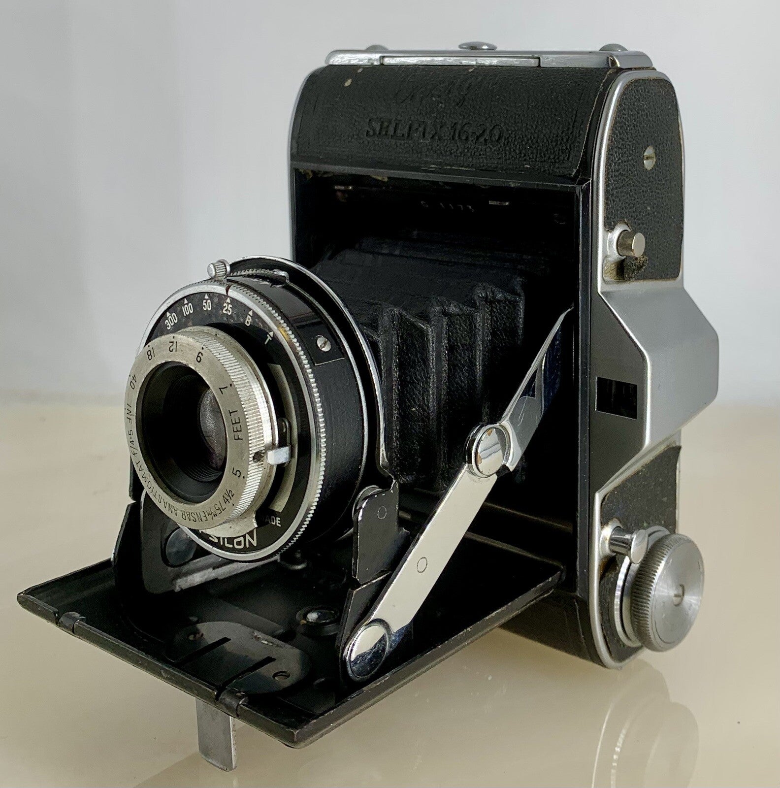 Ensign Selfix 16/20 Roll Film Camera from 1950s Ensar 75mm- Working Condition#186