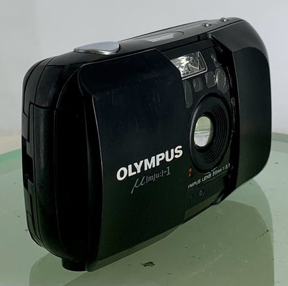 Olympus MJU-1 Compact Camera Analog AF Lens 35mm 1:3.5 Point & Shoot TESTED #3242