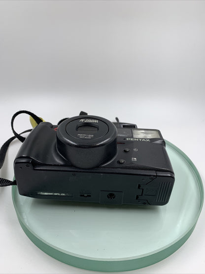 Pentax Zoom 70-S Tele Macro AF Camera With Black Case #VGC # TESTED # 8203