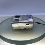 Olympus FE-110 5.0MP Compact Digital Camera Silver Tested Takes AA batteries #917