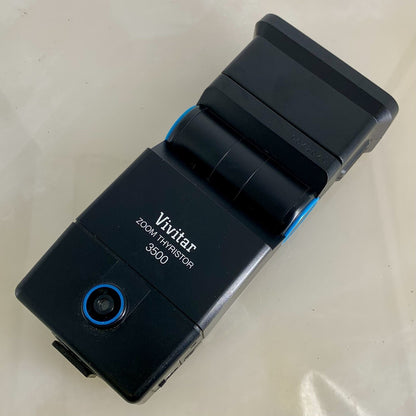 Vivitar Zoom Thyristor 3500 Flash + Good Condition + Working - 5490