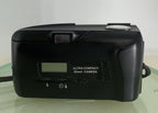 Olympus MJU II 35mm ALL WEATHER FILM CAMERA BLACK WITH COVER TESTED + TIN #4925