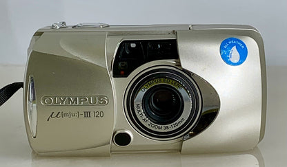 Olympus µ [Mju:] - III Zoom 120 Compact 35mm Film Point & Shoot Camera Silver911