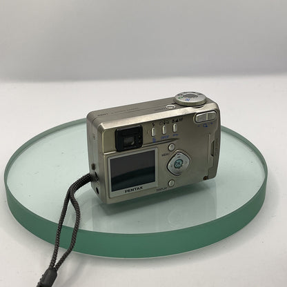 Pentax Optio 330 Camera 3.34 Megapixel 3x Zoom - 7.6mm-22.8mm Silver Charger #113