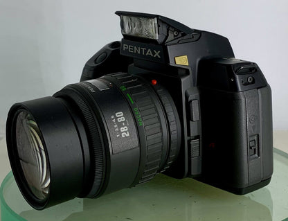 PENTAX SF-7 CAMERA + PENTAX-F ZOOM 28-80MM F3.5-4.5 LENS + TESTED-3456