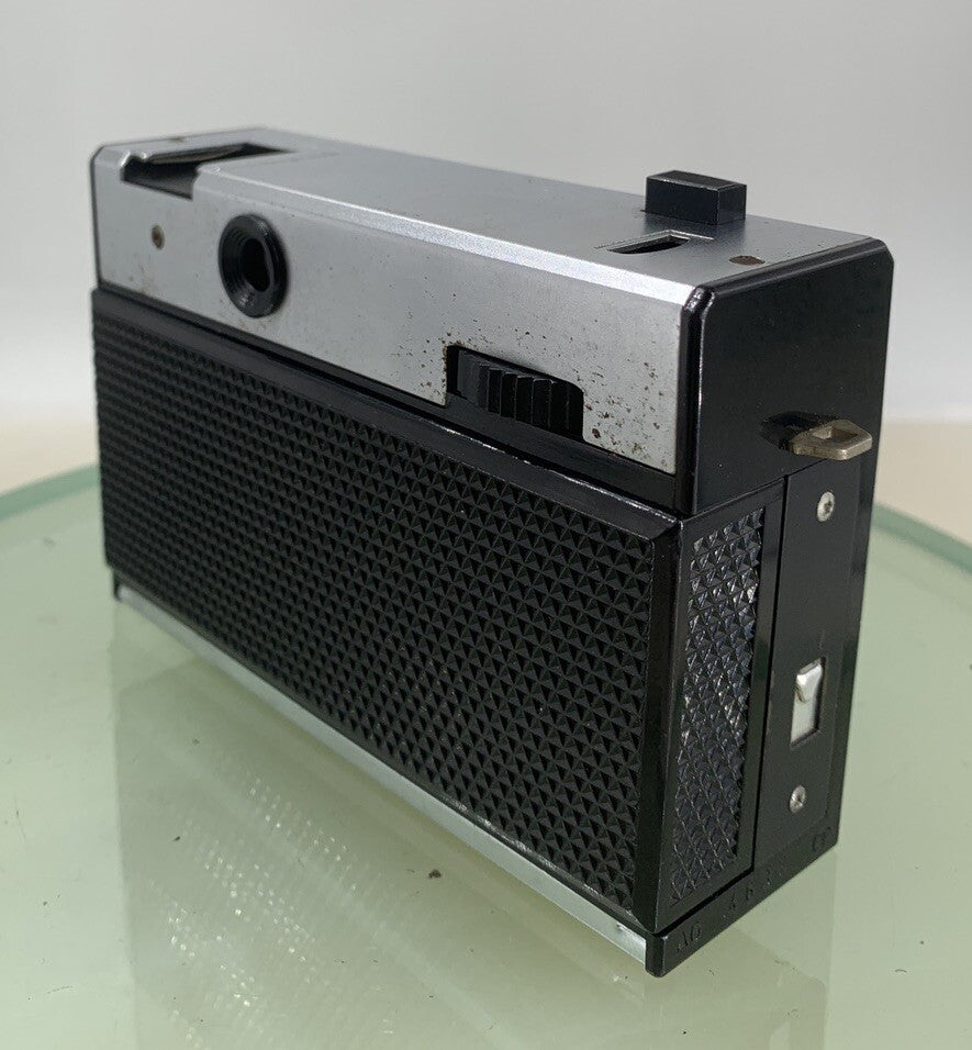 AGFA Isomat-Rapid BLACK VINATGE CAMERA WITH COVER -TESTED - 2396