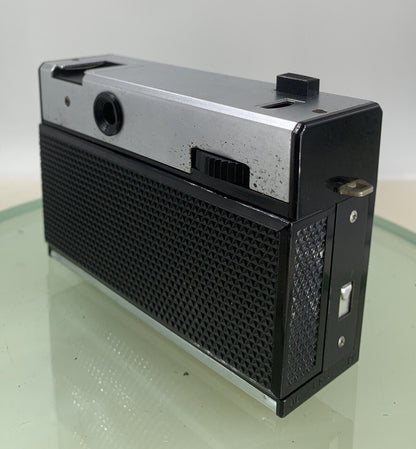 AGFA Isomat-Rapid BLACK VINATGE CAMERA WITH COVER -TESTED - 2396