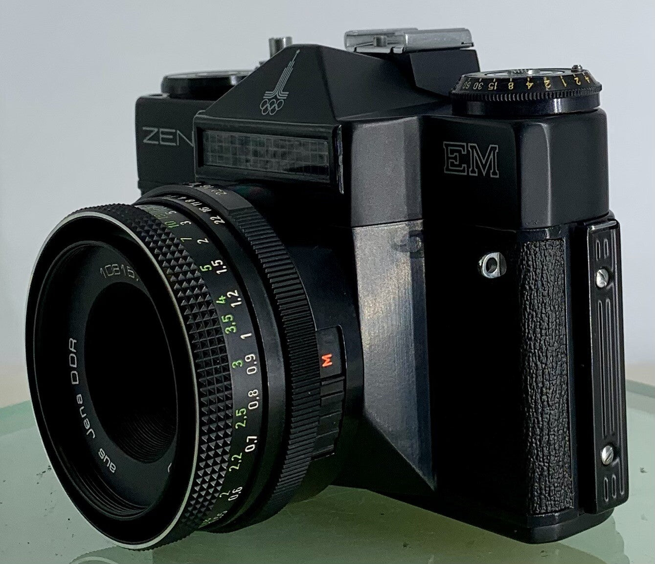 Vintage USSR "ZENIT-EM" SLR Camera + Jena DDR T 2.8/50 Lens + Tested - 3316