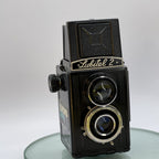 Vintage LUBITEL 2 Twin Lense Reflex (TLR) Camera with Black, Case, Vintage #2778