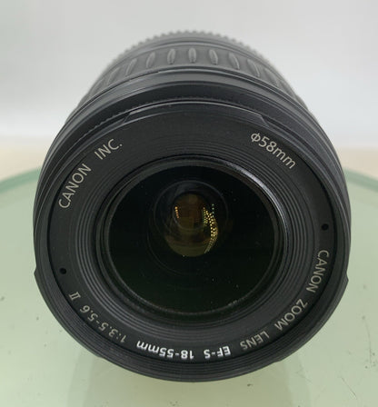 Canon EF-S 18-55mm f/4-5.6 IS Black Photography Camera Lens TESTED - 2521