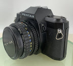 PENTAX P30 50mm DIGITAL SLR with COSINA Zoom lens BLACK WITH BAG - TESTED - 9373