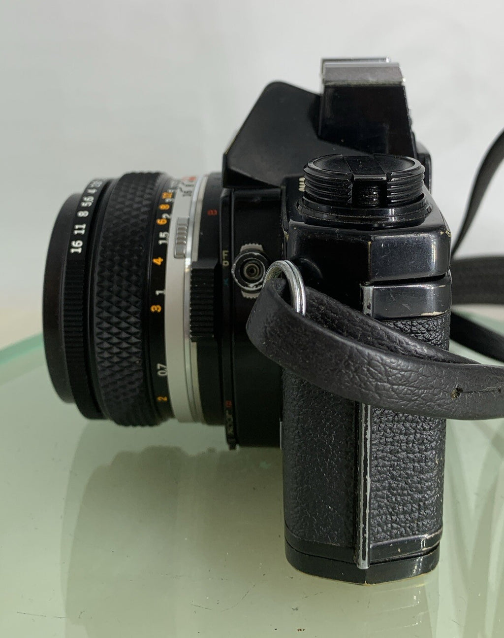 Olympus OM-2n Black - 35mm SLR Film Camera + 50mm f/1.8 Lens-Tested & Working 723