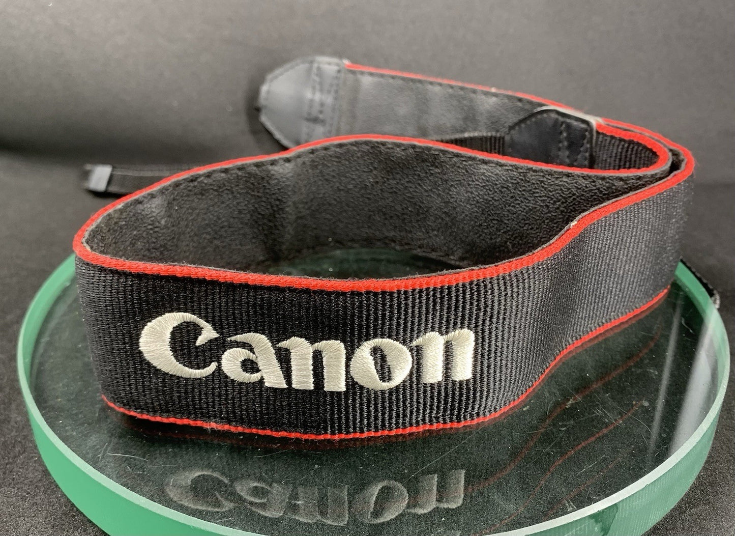 Canon Black & Red Camera Shoulder Neck Belt Strap+Good Condition #2170