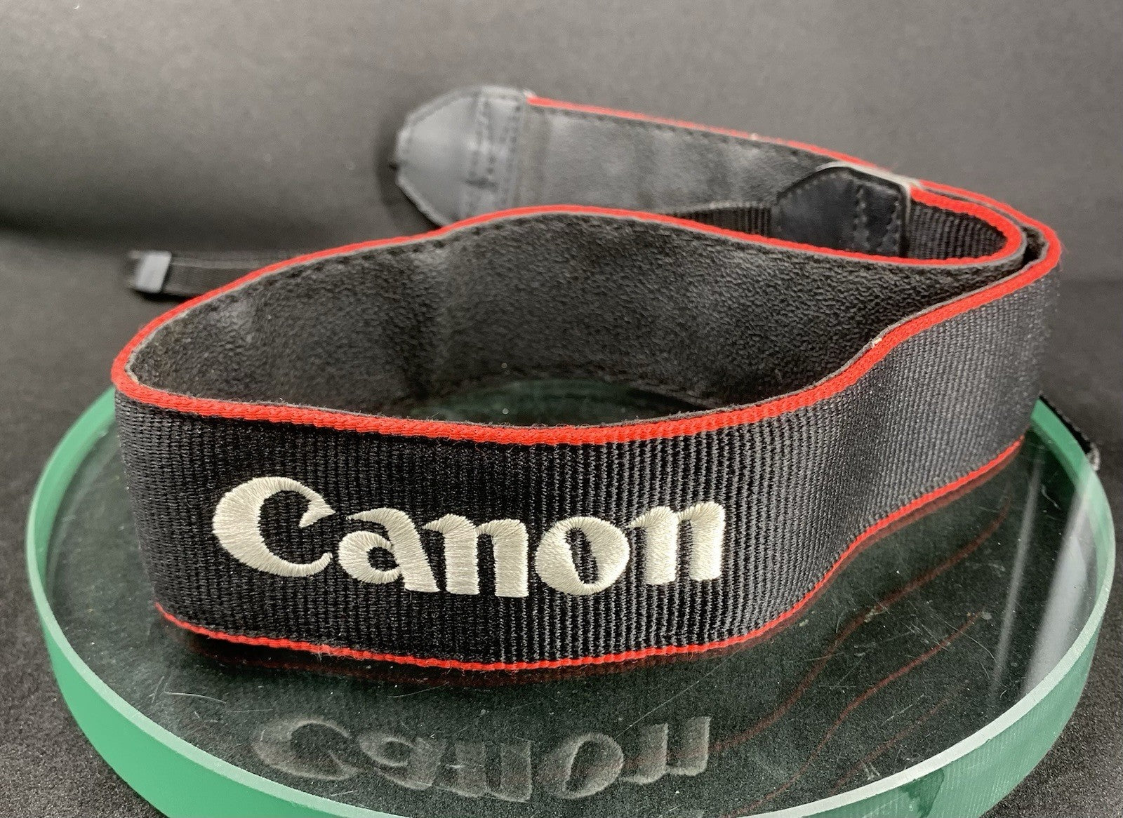 Canon Black & Red Camera Shoulder Neck Belt Strap+Good Condition #2170