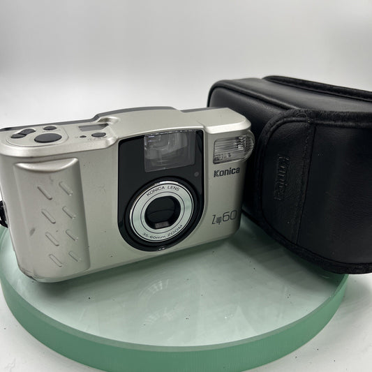 Konica Z-up 60 Silver 35-60mm Point & Shoot 35mm Film Camera #TESTED# VGC # 4530