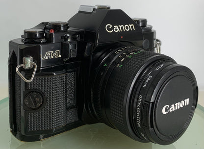 BEAUTIFUL Canon A-1 35mm SLR Camera Body+ FD 50mm f/1.8 FULLY WORKING #1740