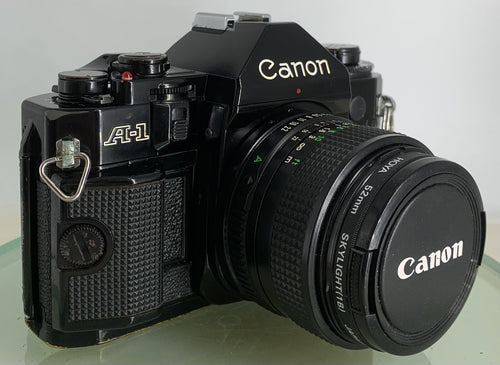 BEAUTIFUL Canon A-1 35mm SLR Camera Body+ FD 50mm f/1.8 FULLY WORKING #1740