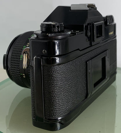 BEAUTIFUL Canon A-1 35mm SLR Camera Body+ SIGMA 28mm f/1.8 FULLY WORKING #1695