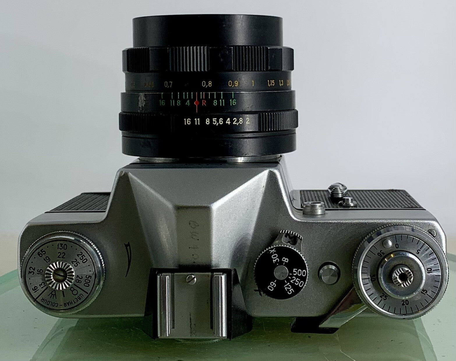 Vintage Zenit - B SLR Camera + HELIOS-44M 2/58 Lens + SILVER + TESTED - 3297