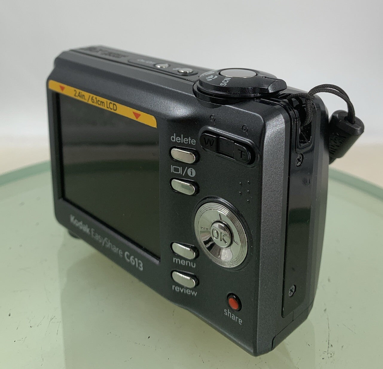Kodak EASYSHARE C613 6.2MP COMPACT DIGITAL CAMERA BLACK + COVER TESTED - 2586