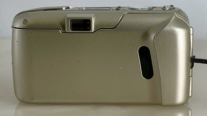 Olympus mju ii Zoom 80 35mm Ultra Compact Camera Beige All Weather  Working #824