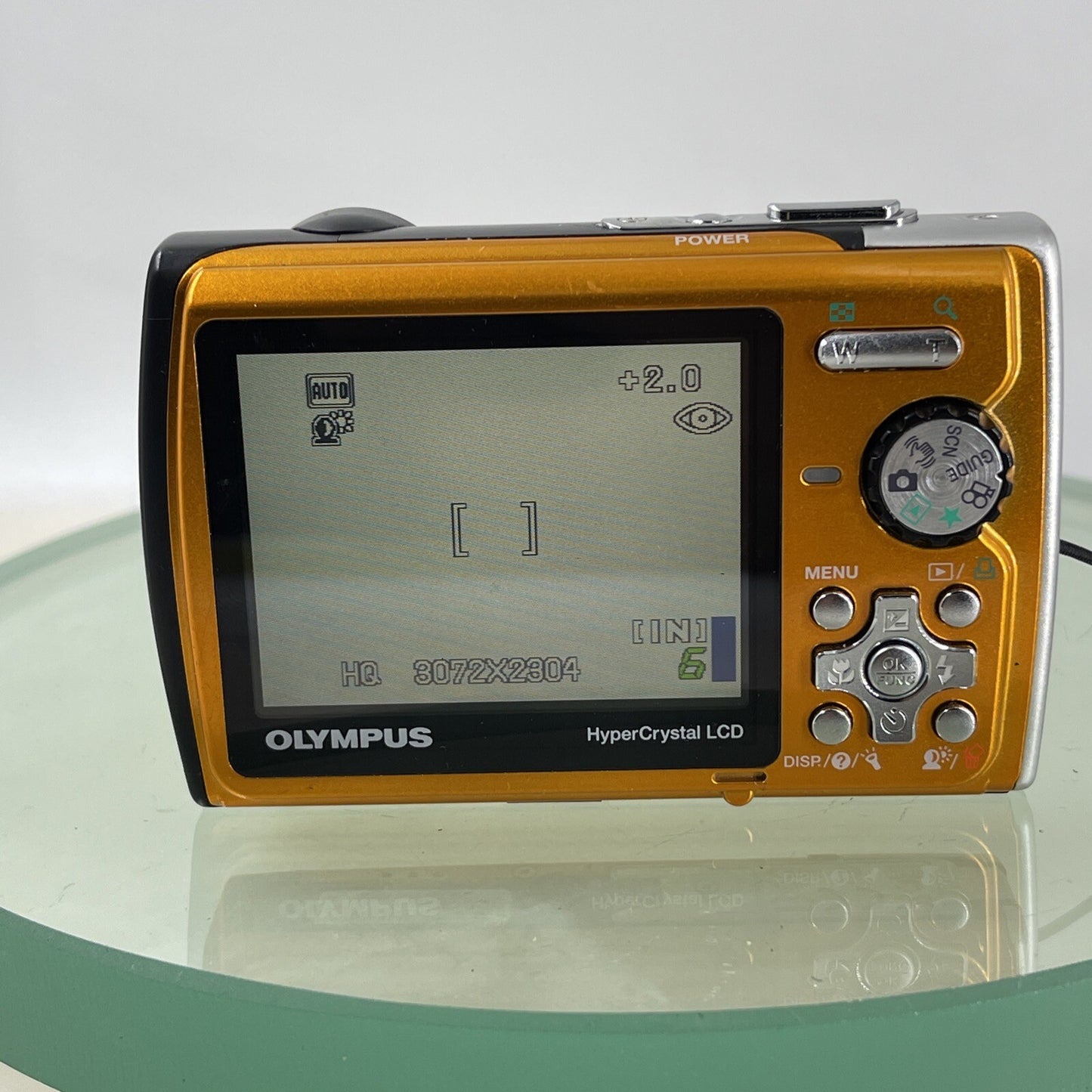 Olympus Stylus U790 SW 7.1MP Digital Camera Orange Waterproof Tested(LENS ISSUE)4
