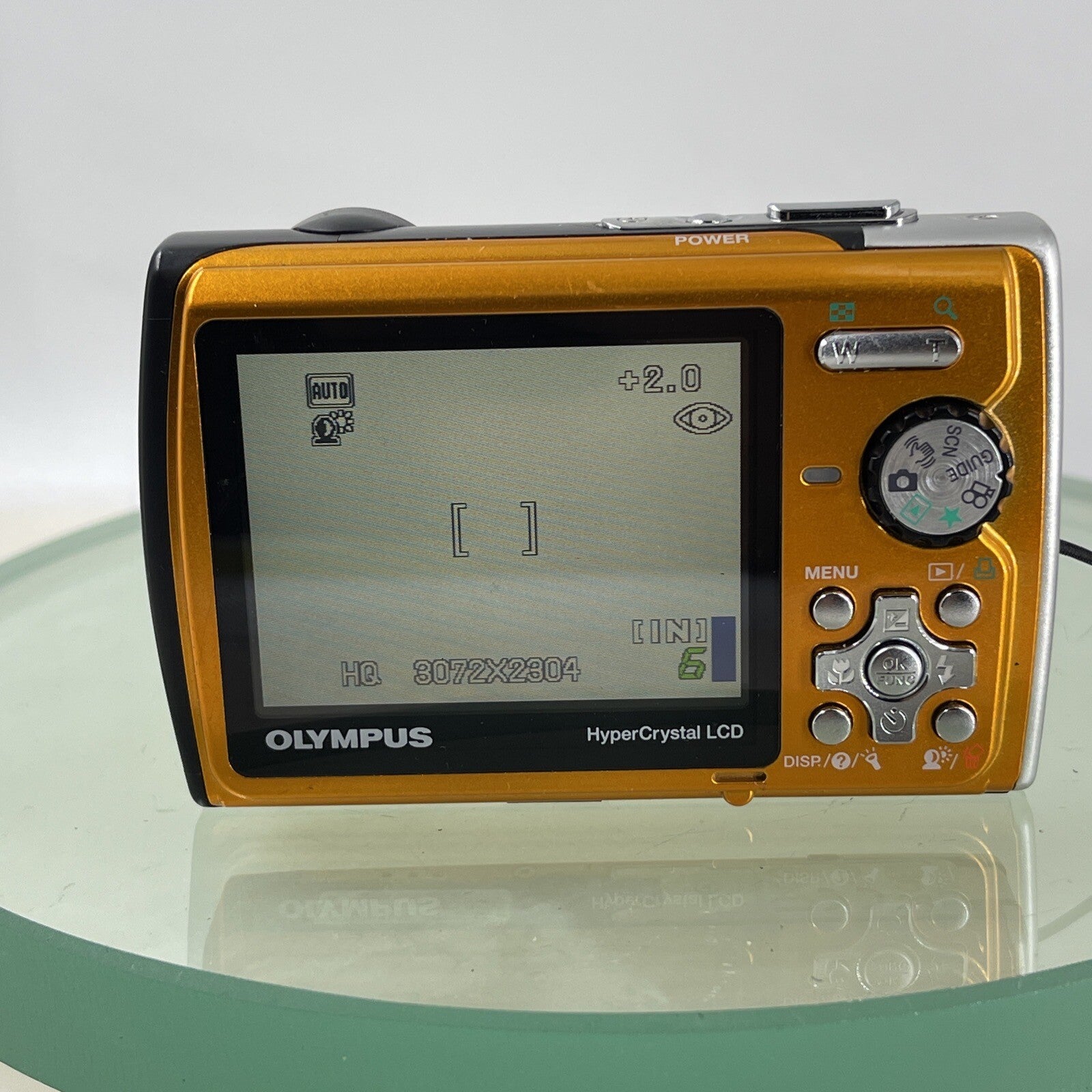 Olympus Stylus U790 SW 7.1MP Digital Camera Orange Waterproof Tested(LENS ISSUE)4