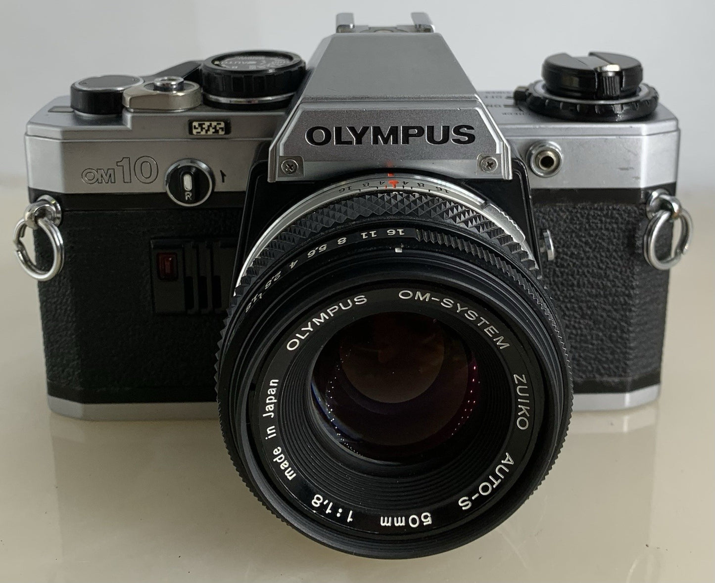 SERVICED Olympus OM10 35mm Film SLR Manual Camera + Olympus 50mm f/1:1.8 #1311