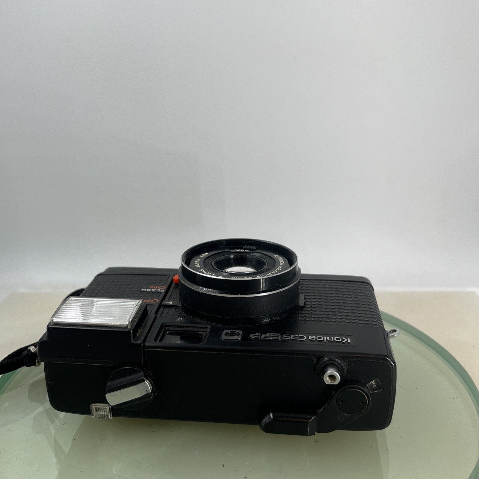 KONICA C35 EF-P VINTAGE 35mm FILM CAMERA MANUAL WIND HEXANON 38mm F4 LENS 4516