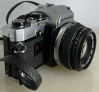 Olympus OM10 35mm Film SLR Manual Camera + Olympus 50mm f/1:1.8 MC + Case #1362