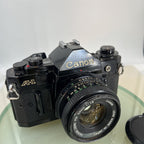 BEAUTIFUL Canon A-1 35mm SLR Camera Body+ FD 50mm f/1.8 FULLY WORKING #74412