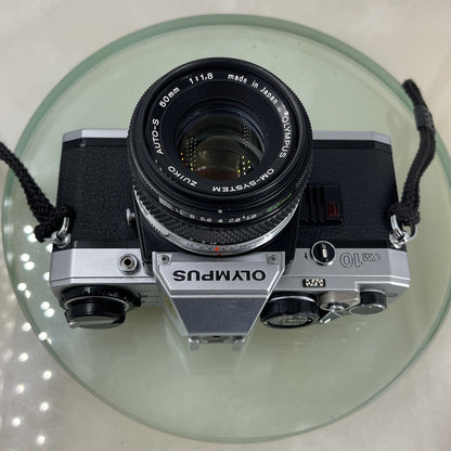 Olympus OM10 35mm Film SLR Manual Camera +Olympus 50/1.8 MC Zuiko Lens TESTED6107