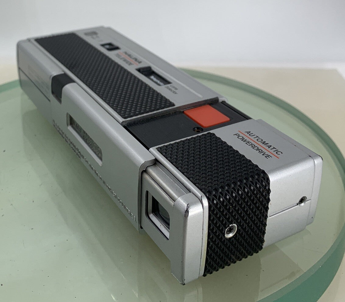 Vintage Halina Telewide Camera With Case Flash & MOTOR WORKING - TESTED - 5126