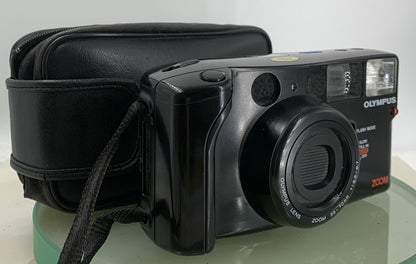 OLYMPUS AZ-1 ZOOM 35mm FILM POINT AND SHOOT CAMERA WITH COVER TESTED - 3420