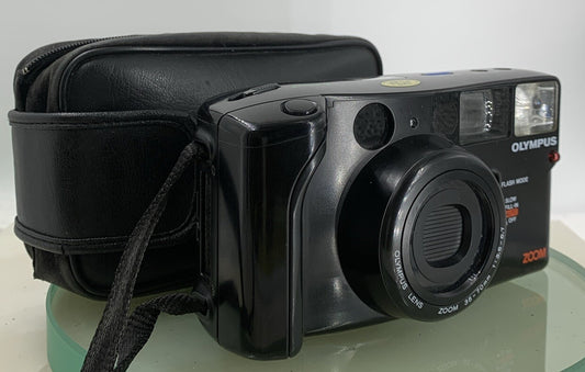 OLYMPUS AZ-1 ZOOM 35mm FILM POINT AND SHOOT CAMERA WITH COVER TESTED - 3420