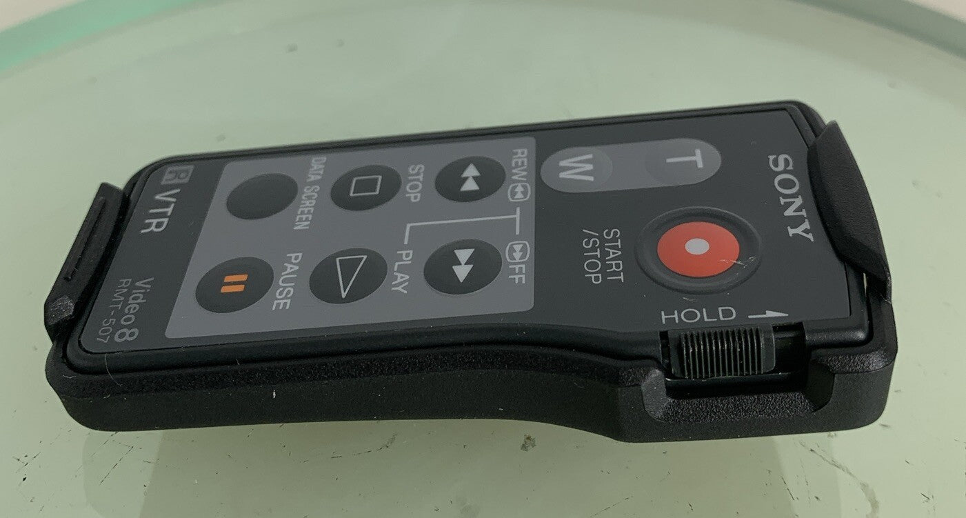 SONY Handycam Remote Control Video 8 RMT-507 BLACK GOOD CONDITION TESTED - 7641