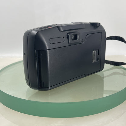 Pentax Espio 738 35mm Film Point and Shoot Camera Black Tested #6915