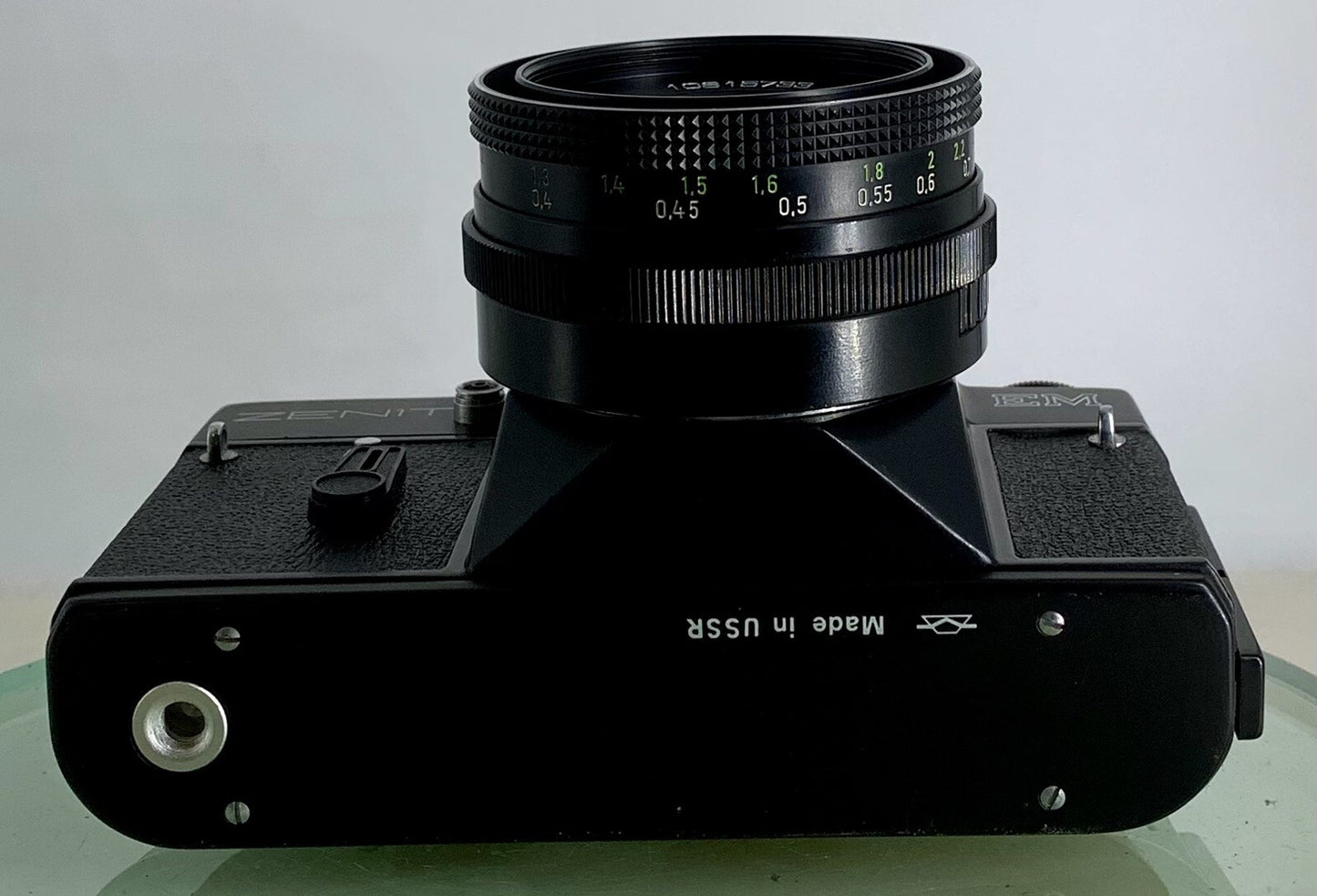 Vintage USSR "ZENIT-EM" SLR Camera + Jena DDR T 2.8/50 Lens + Tested - 3318