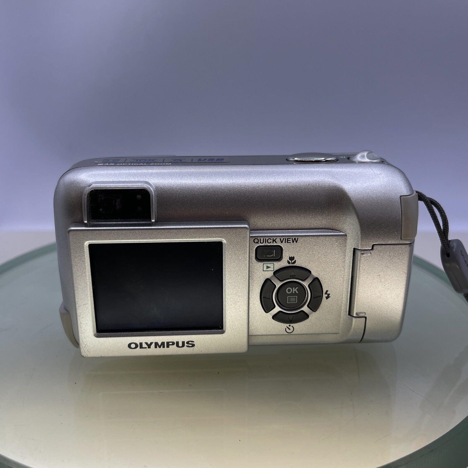 Olympus Camedia C-350 Zoom 3.2MP Compact Digital Camera Silver +64MB XD Card#4426