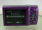 Canon IXUS 145 Digital Camera PURPLE + CHARGER + WIRE + 2GB CARD TESTED - 6585