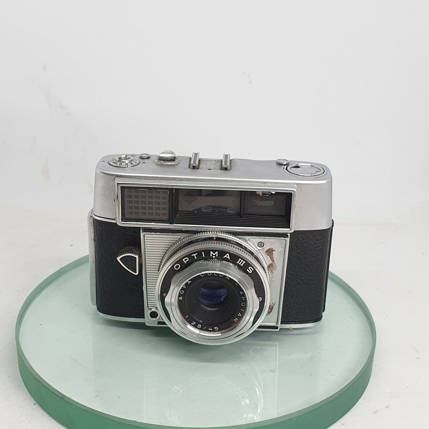 Viewfinder Camera Agfa Optima III S with Color-Apotar 1:2.8/45 ,Cased #2232