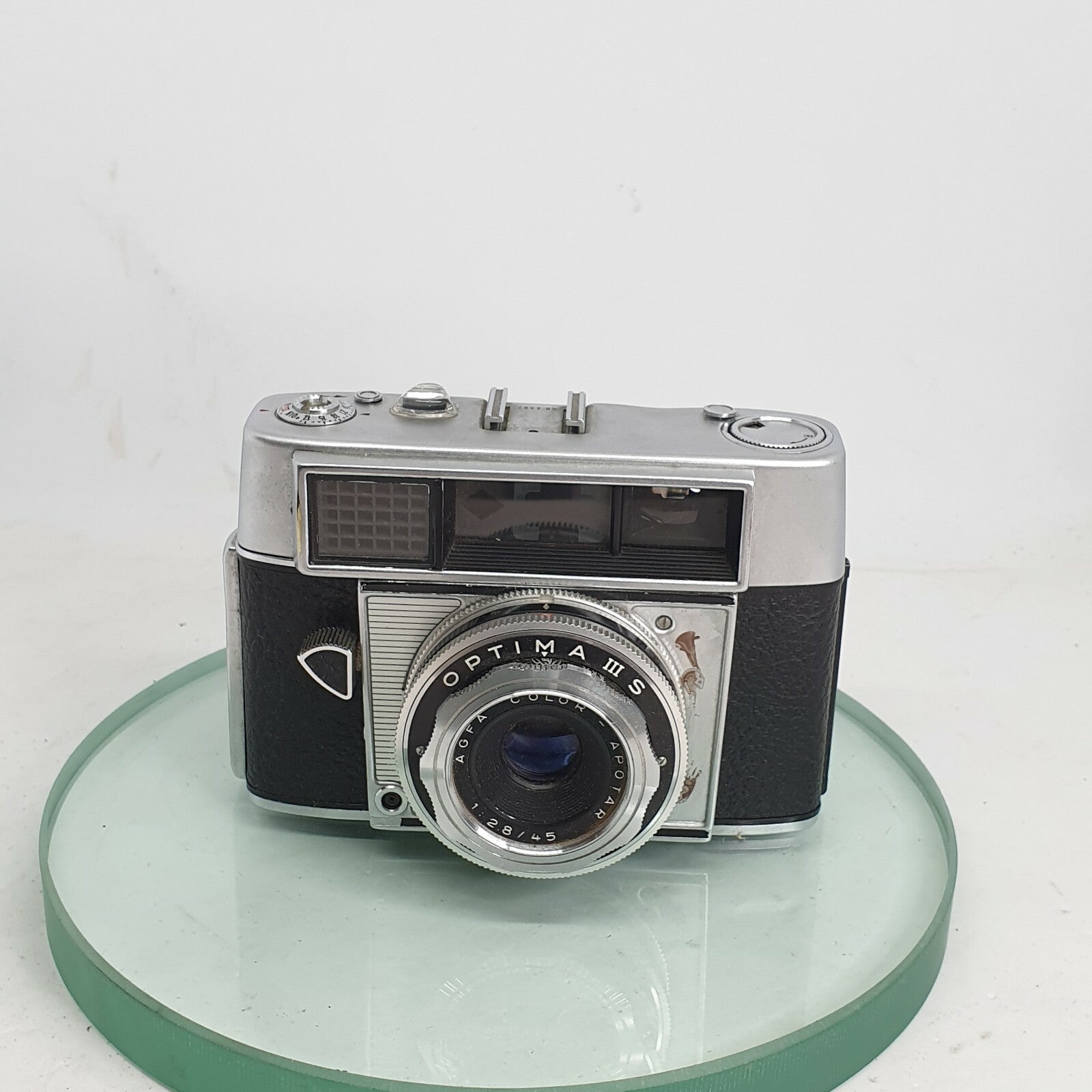 Viewfinder Camera Agfa Optima III S with Color-Apotar 1:2.8/45 ,Cased #2232